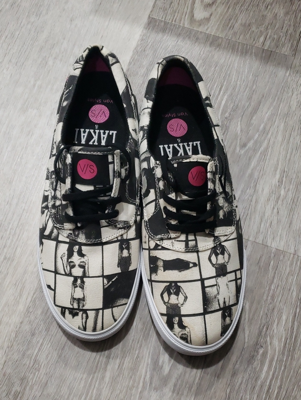 Lakai Camby X Van Styles Collab Graphic Grid Sneakers Mens 9
